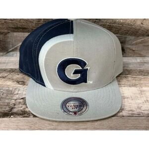 New Mitchell & Ness Georgetown University Youth Hat One Size Gray Blue‎